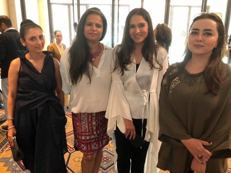 Maria B, Sania Maskatiya, Naushaba Brohi and Sehar Kazmi presented their Swarovski creations at Sparkling Couture Infinity Exhibition. 